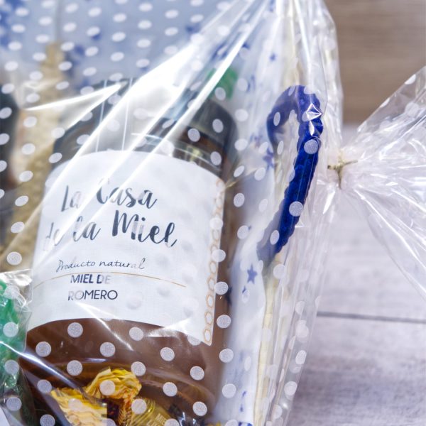 Detalle de la cesta regalo espliego