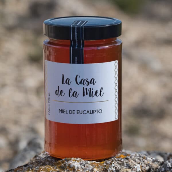 Miel de eucalipto en formato de cristal de 980 gramos